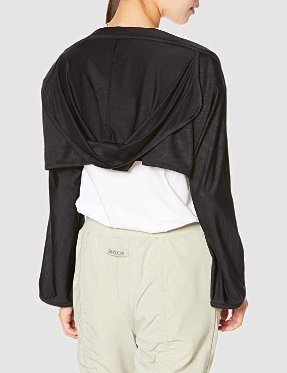 ATSUGI Atsugi Clear Beauty Active Women's Pocket Insulated Polly Hooded Carrying Case for Sports Watching in Hot Weather UV Protection UPF50+ 47037AS Black Japan FS (One Size)