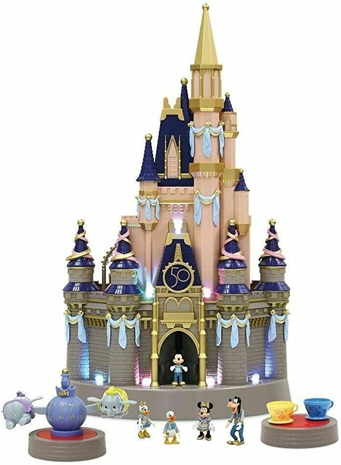 2021 Disney Parks 50th Anniversary Cinderella Castle Playset 23" Glow